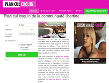 Tablet Screenshot of plan-cul-coquin.com